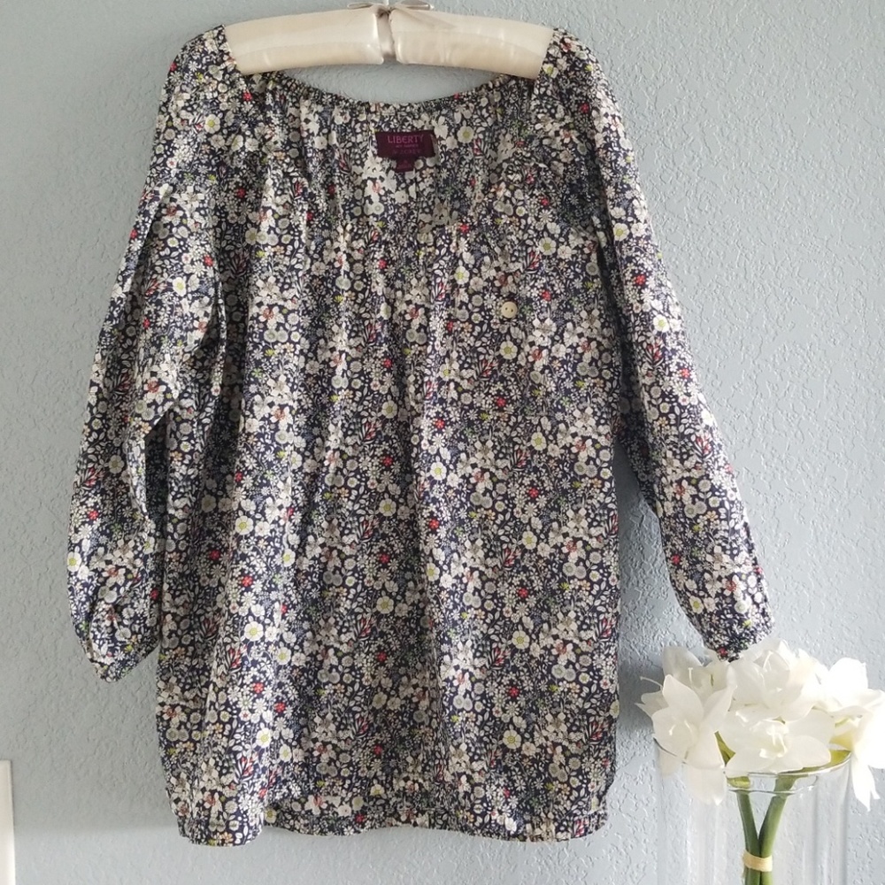 Jcrew  Liberty Floral Pheasant Top